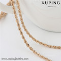 63875 Xuping style simple bijoux de mode ensembles plaqués or sans pierre